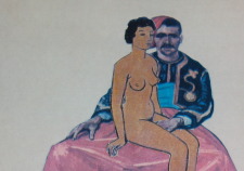 Woman on Man's Lap