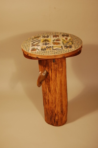 Mosaic Stump Table 1