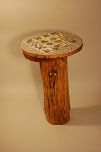 Mosaic Stump Table 2