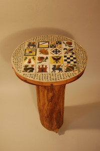 Mosaic Stump Table 3